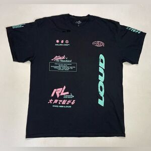 Rolling Loud Miami Graphic T-shirt Men XL Black Short Sleeve Music